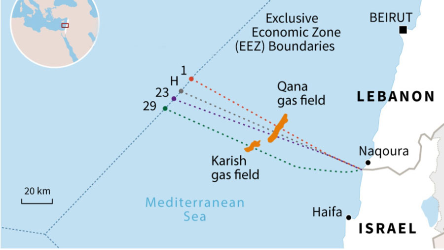 Israel-Lebanon-maritime-border